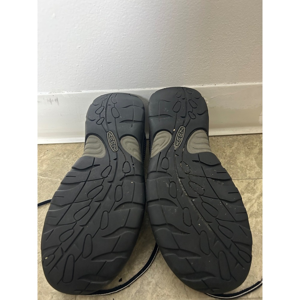 KEEN Women's Black Leather Slip On‎ Casual Comfort Walking Shoes - Picture 6 of 8